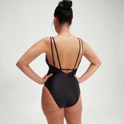 Shaping Strappy Swimsuit Black | Speedo