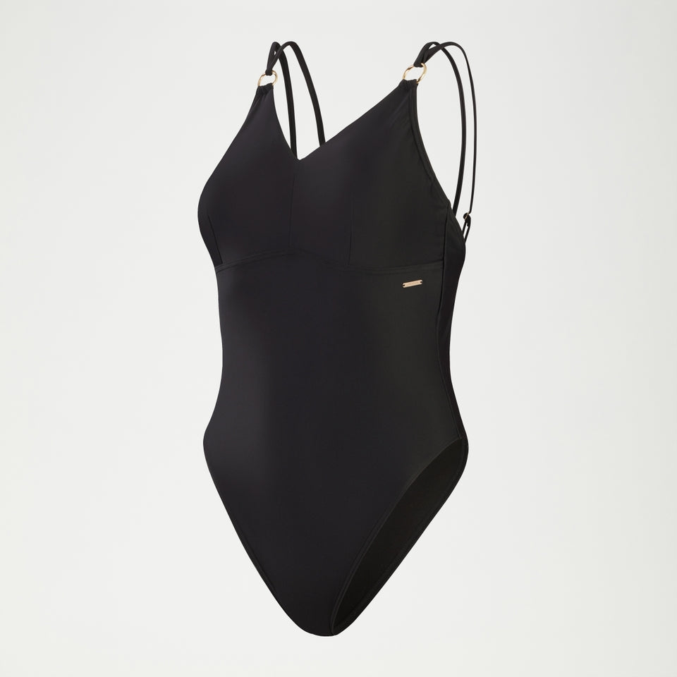 Shaping Strappy Swimsuit Black | Speedo