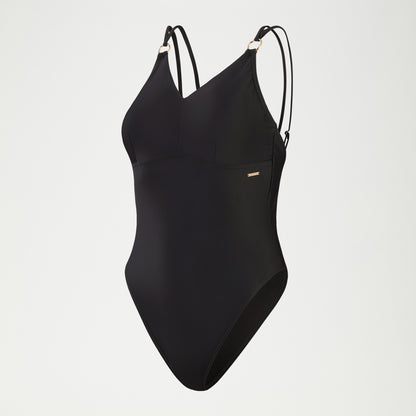 Shaping Strappy Swimsuit Black | Speedo