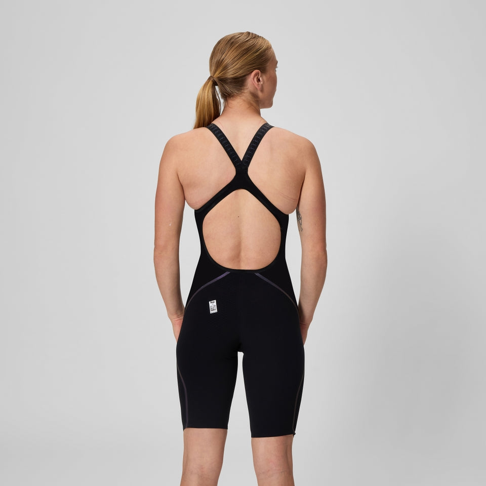 Fastskin LZR Pure Intent 2.0 Openback Kneeskin Black/Iridescent | Speedo