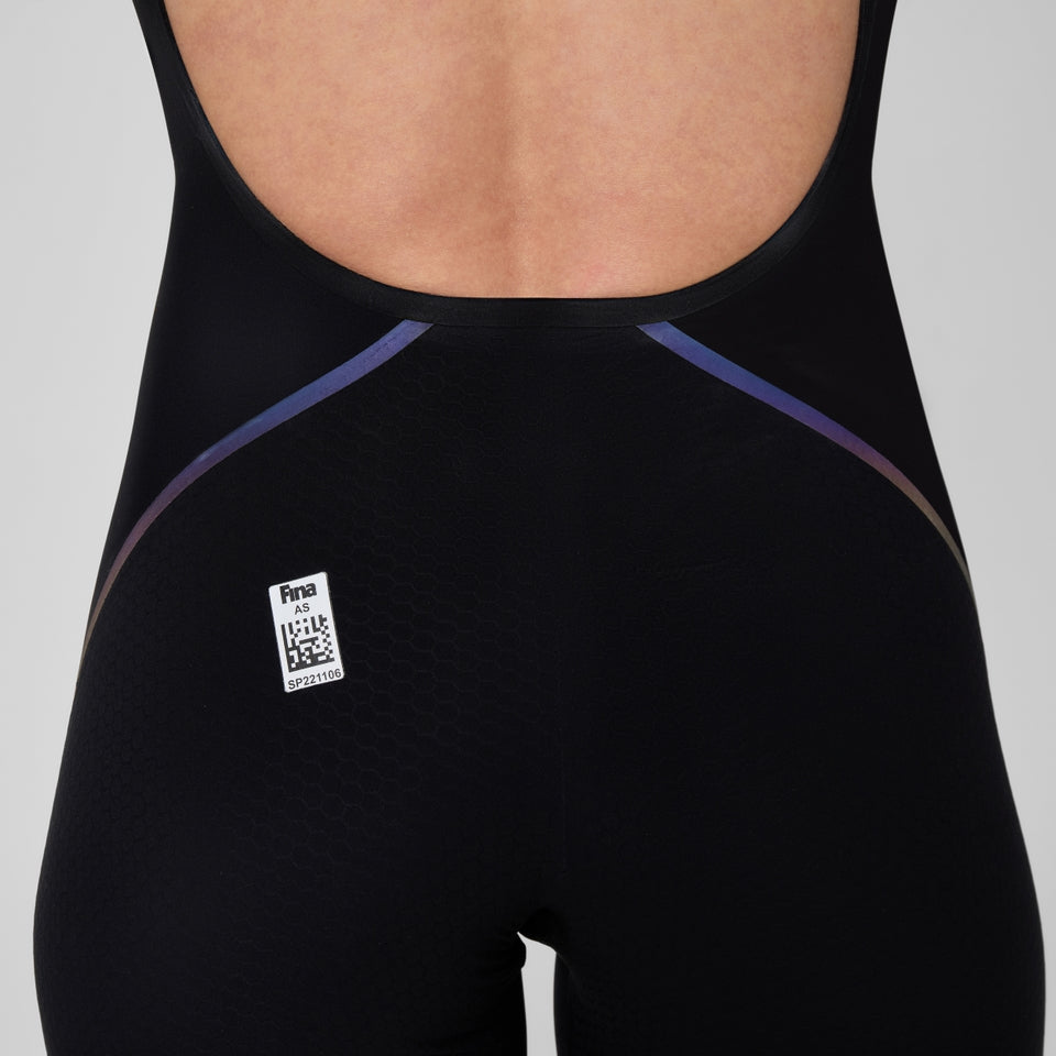 Fastskin LZR Pure Intent 2.0 Openback Kneeskin Black/Iridescent | Speedo