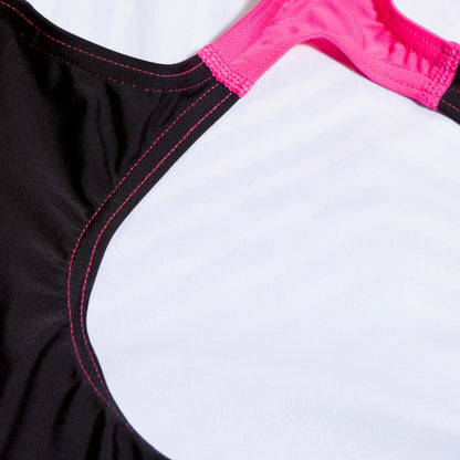 Girls Digital Placement Splashback Swimsuit Black/Yellow | Speedo