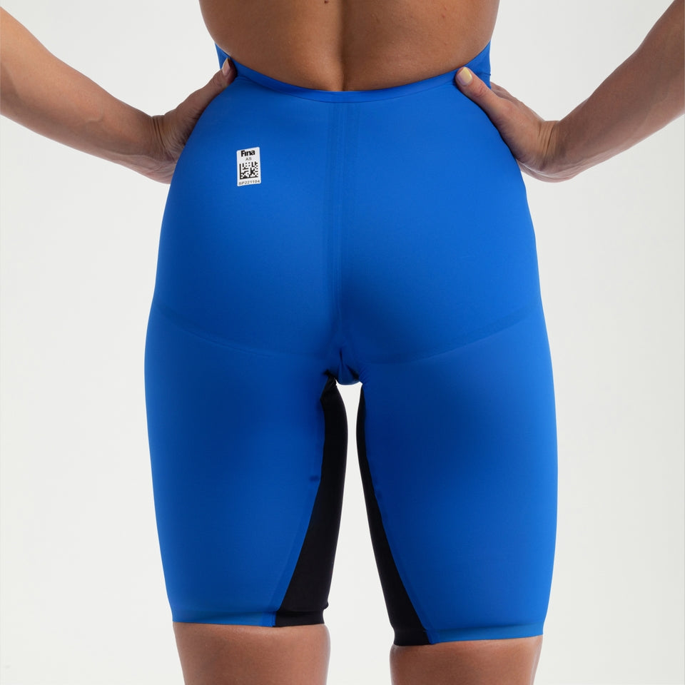 Fastskin LZR Pure Valor 2.0 Openback Kneeskin Blue/Black | Speedo