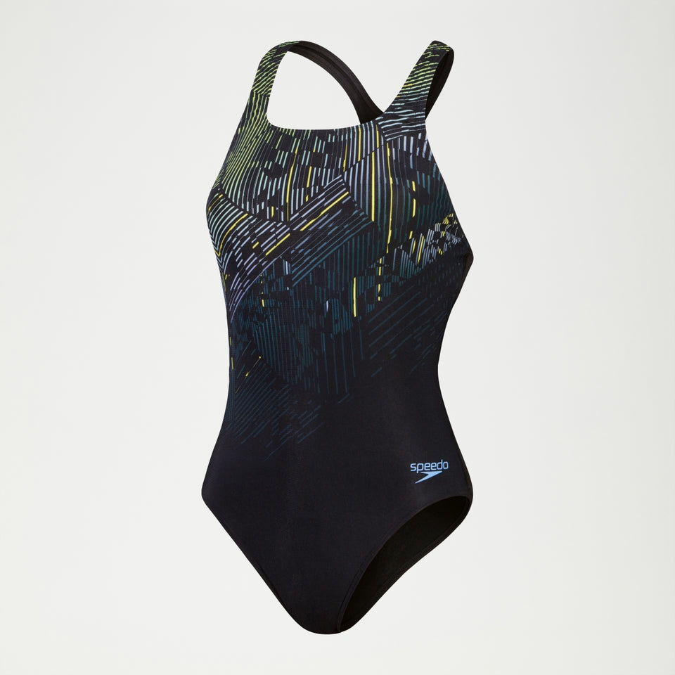 Digital Printed Medalist Swimsuit Black | Speedo