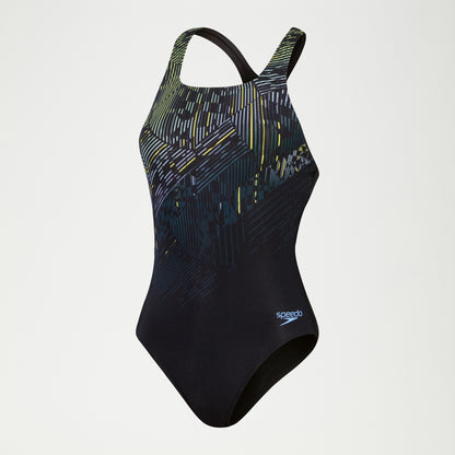 Digital Printed Medalist Swimsuit Black | Speedo