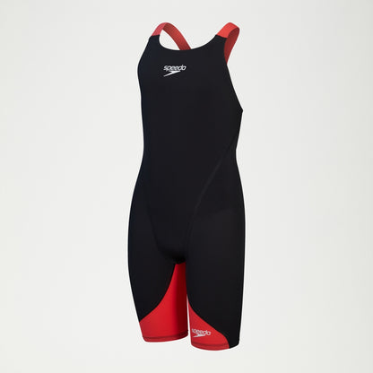 Girls Fastskin Junior LZR Ignite Kneeskin Black/Red | Speedo