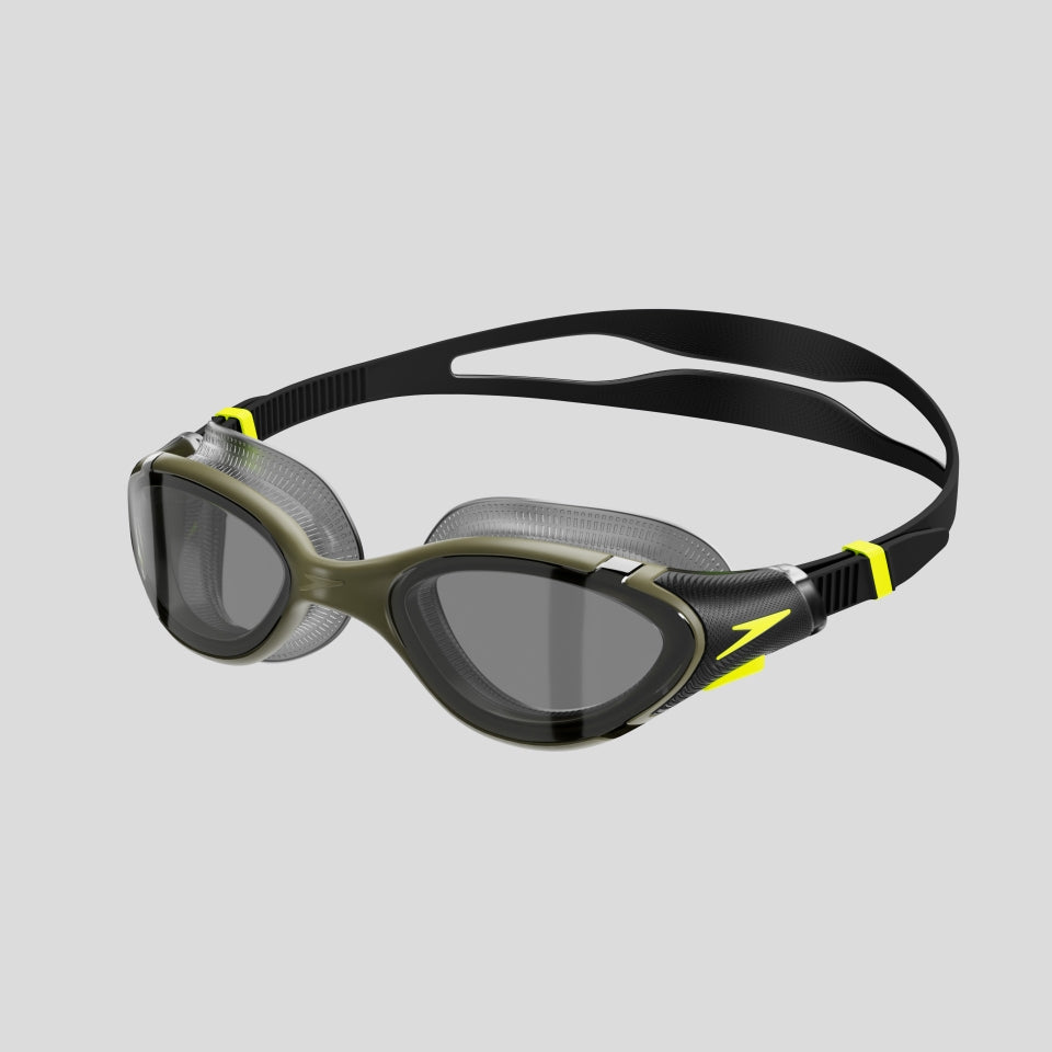 Adult Biofuse 2.0 Polarised Goggles Dark Green/Yellow | Speedo