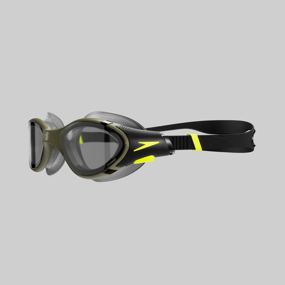 Adult Biofuse 2.0 Polarised Goggles Dark Green/Yellow | Speedo