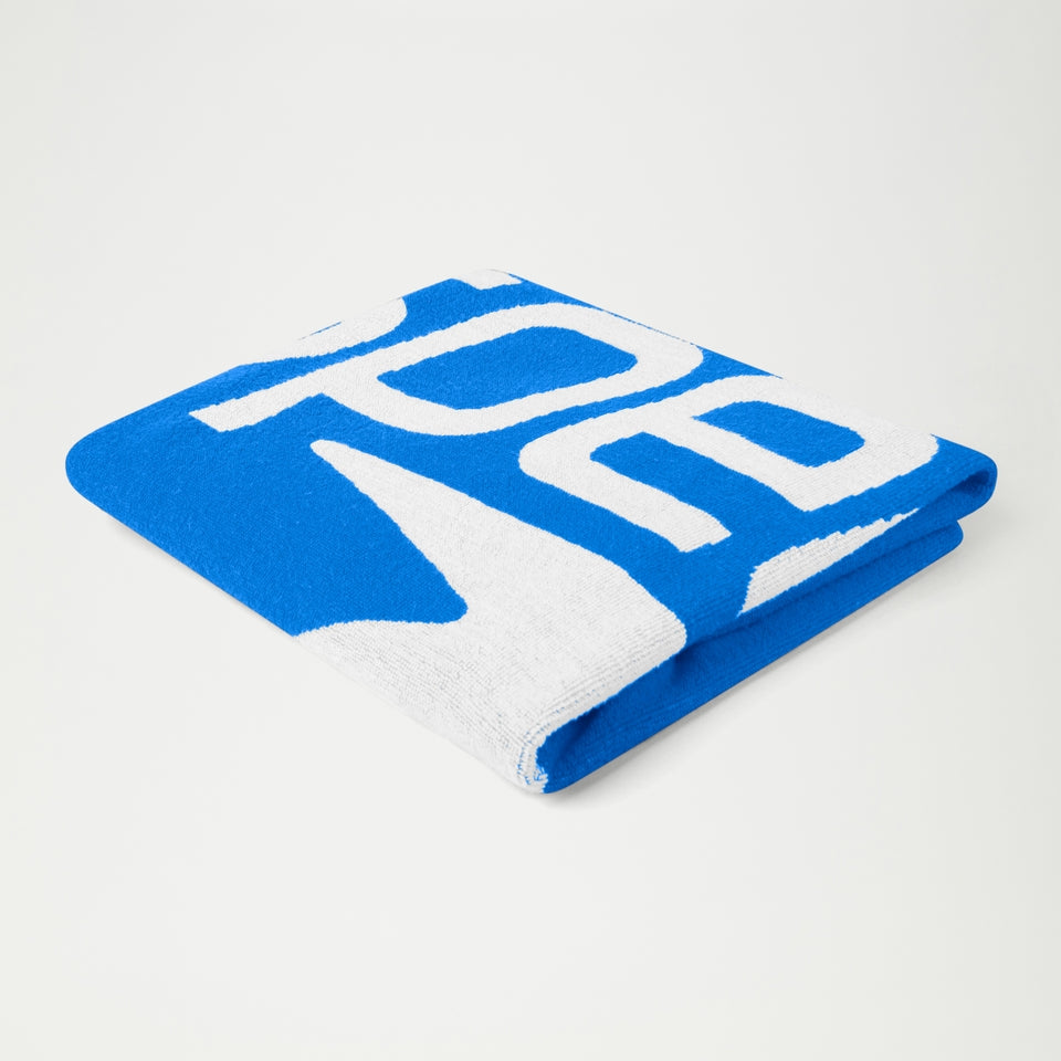 Speedo Logo Towel Blue/White | Speedo