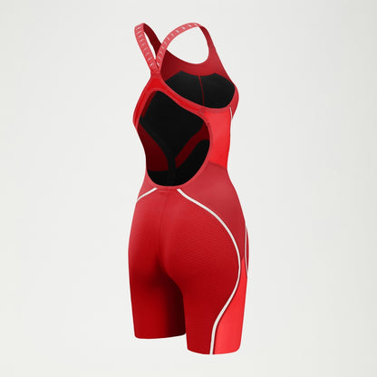 Fastskin LZR Pure Intent 2.0 Openback Kneeskin Red/White | Speedo