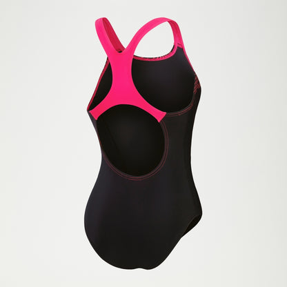 Medley Logo Swimsuit Black/Pink | Speedo