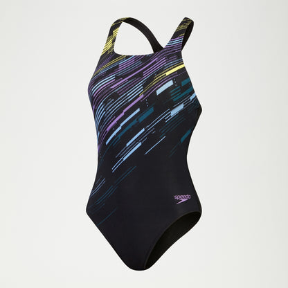 Digital Printed Medalist Swimsuit Black | Speedo