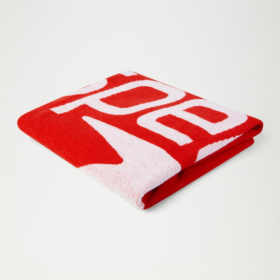 Speedo Logo Towel Red/White | Speedo