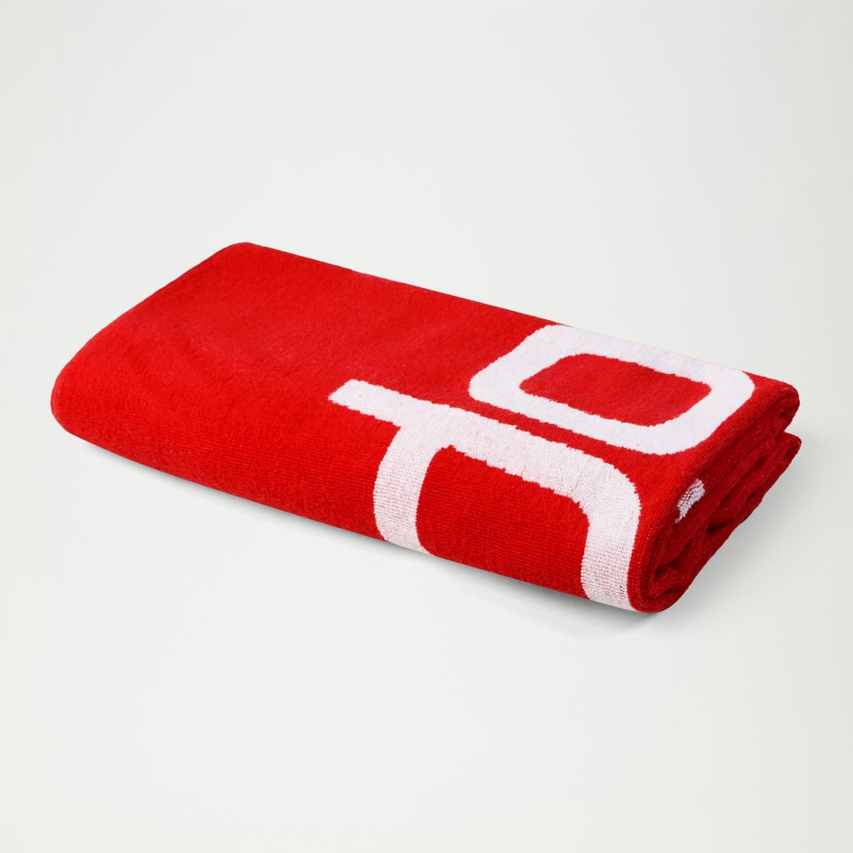 Speedo Logo Towel Red/White | Speedo