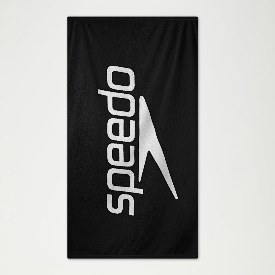 Speedo Logo Towel Black/White | Speedo