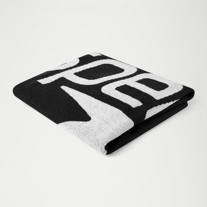 Speedo Logo Towel Black/White | Speedo