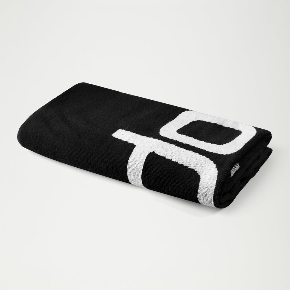 Speedo Logo Towel Black/White | Speedo