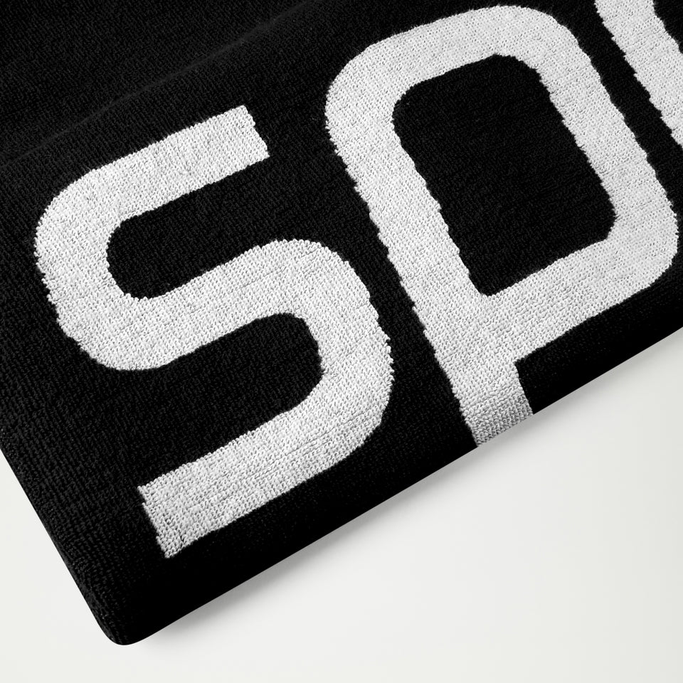Speedo Logo Towel Black/White | Speedo
