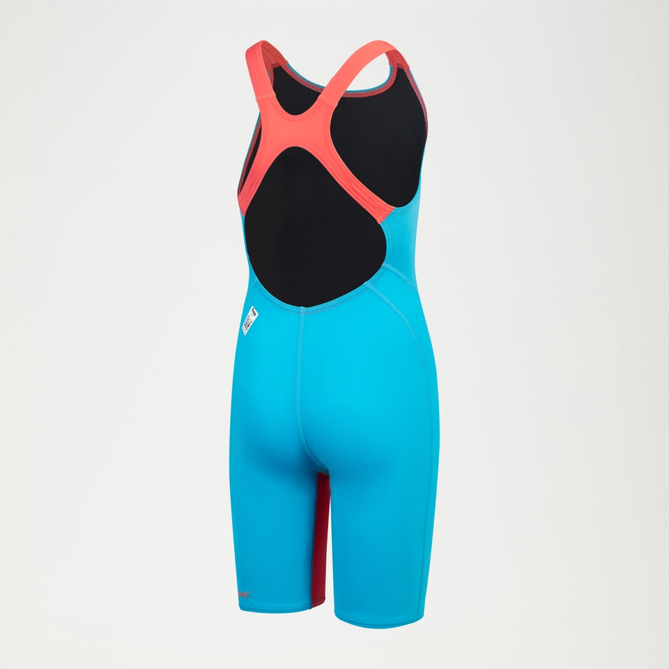 Girls Fastskin Junior Endurance+ Max Openback Kneeskin Blue/Red | Speedo