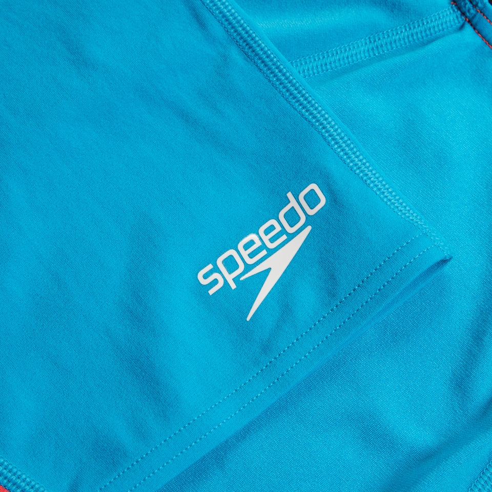 Girls Fastskin Junior Endurance+ Max Openback Kneeskin Blue/Red | Speedo