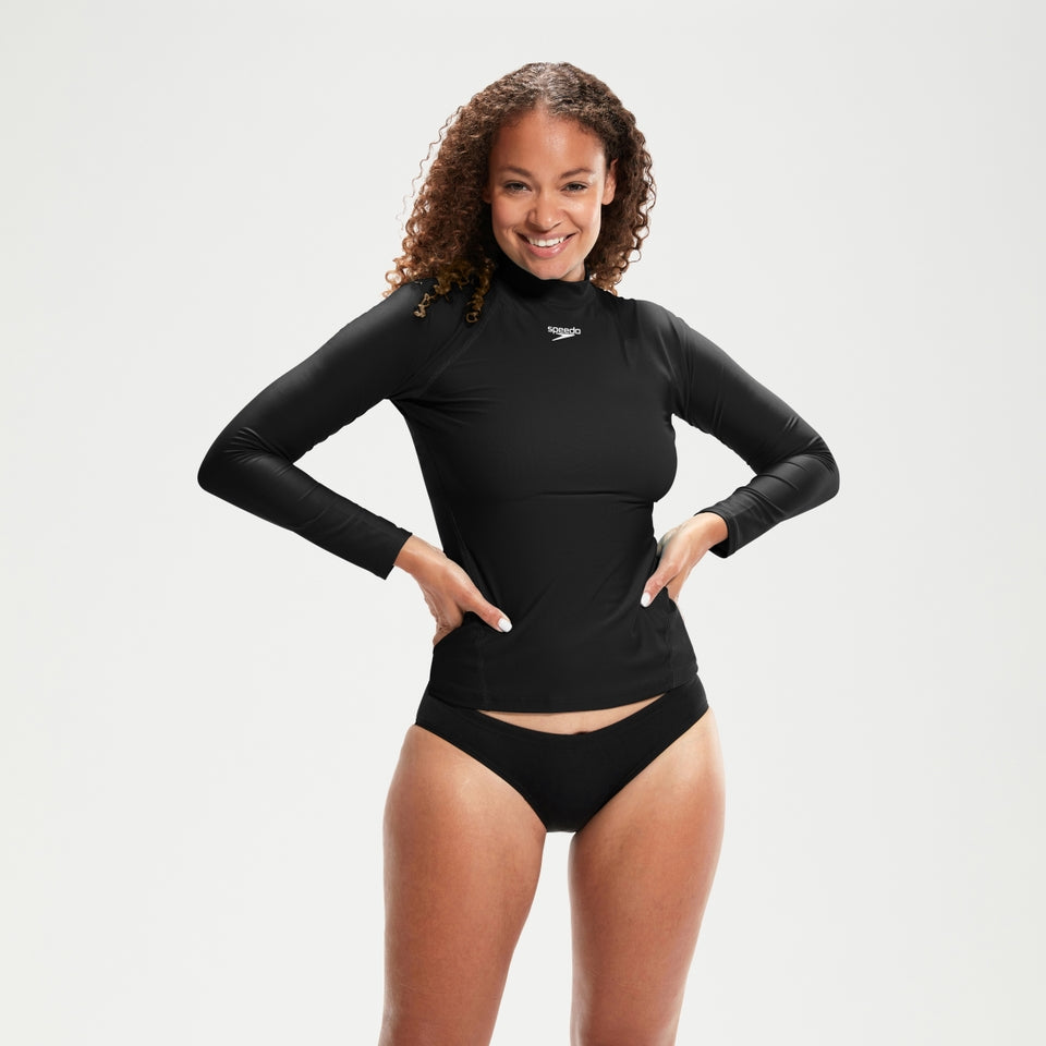 Long Sleeve Rash Top Black | Speedo