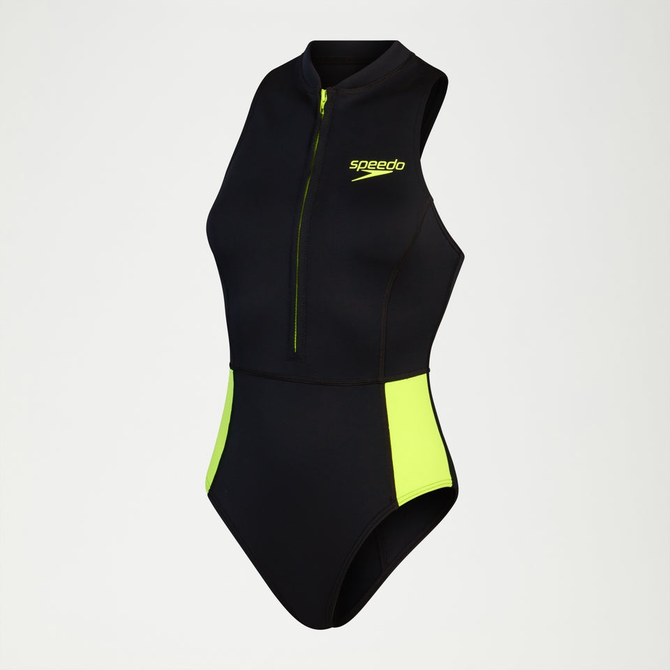 Sleeveless Thermal Swimsuit Black/Yellow | Speedo