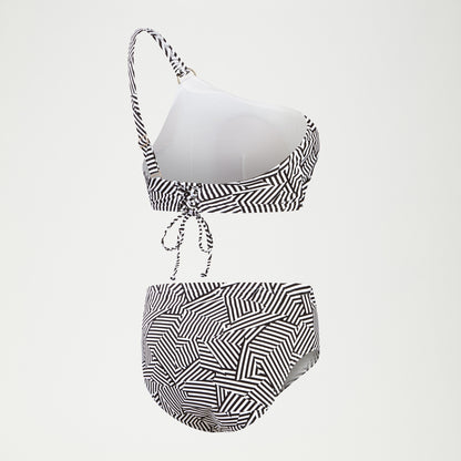 Shaping Printed Asymmetric Top Black/White | Speedo