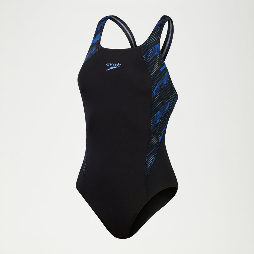 HyperBoom Muscleback Swimsuit Black/Blue | Speedo