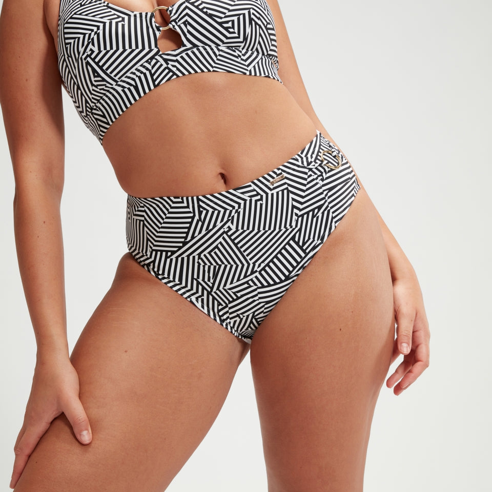 Shaping Printed High Waisted Brief Black/White | Speedo