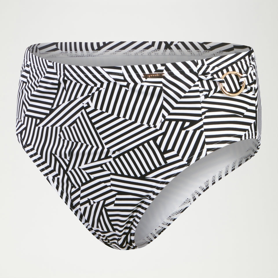 Shaping Printed High Waisted Brief Black/White | Speedo