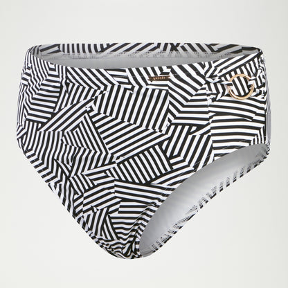 Shaping Printed High Waisted Brief Black/White | Speedo