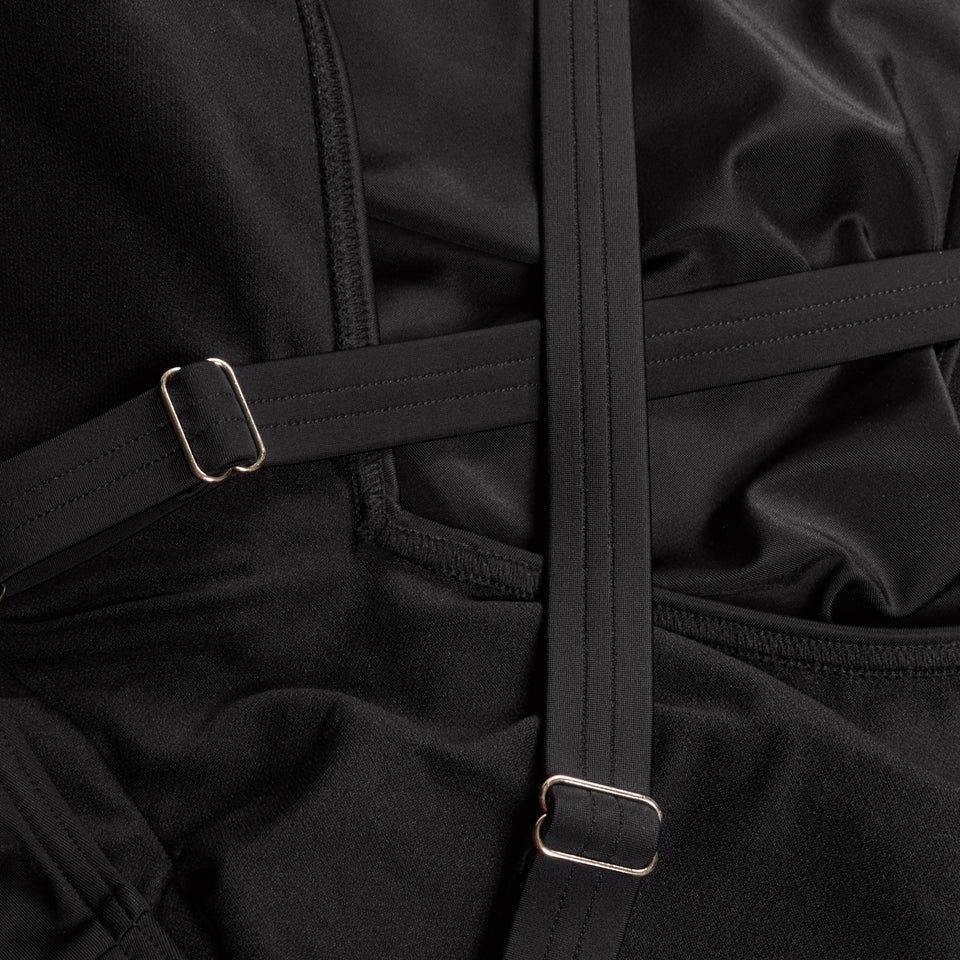 Shaping V Neck Swimsuit Black | Speedo