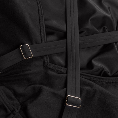 Shaping V Neck Swimsuit Black | Speedo