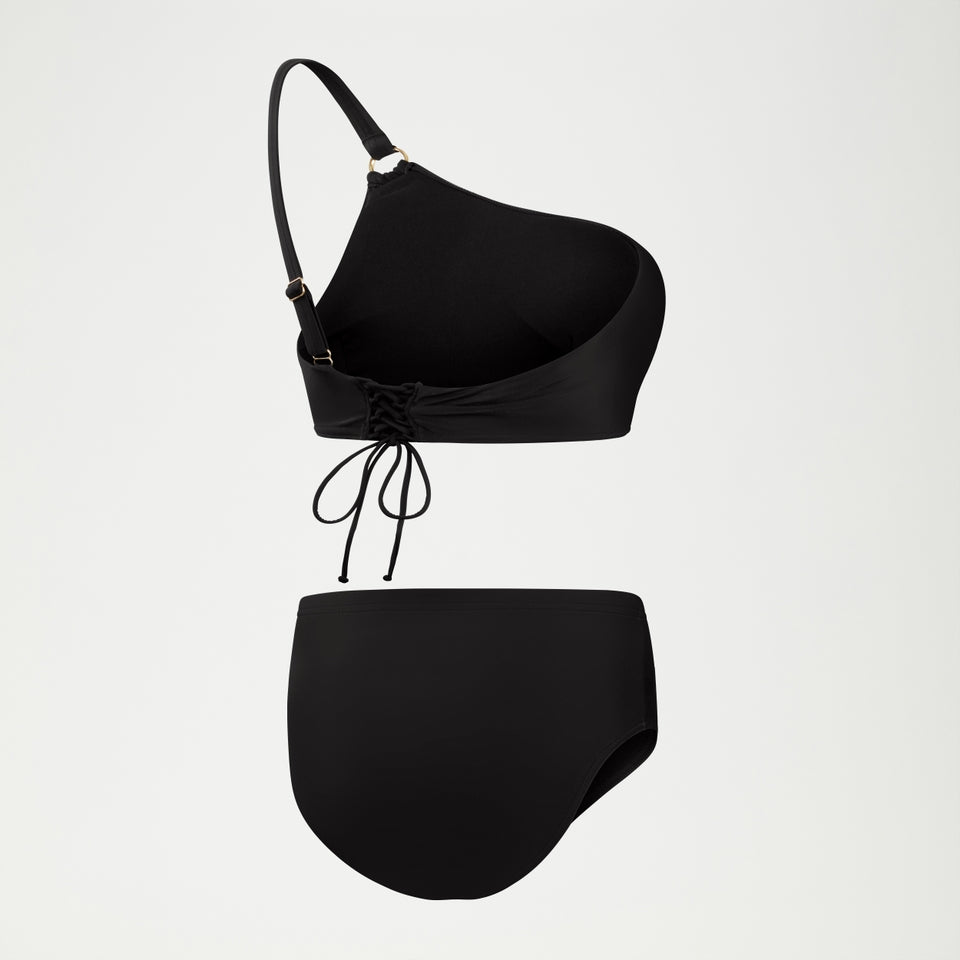 Shaping Asymmetric Bikini Top Black | Speedo