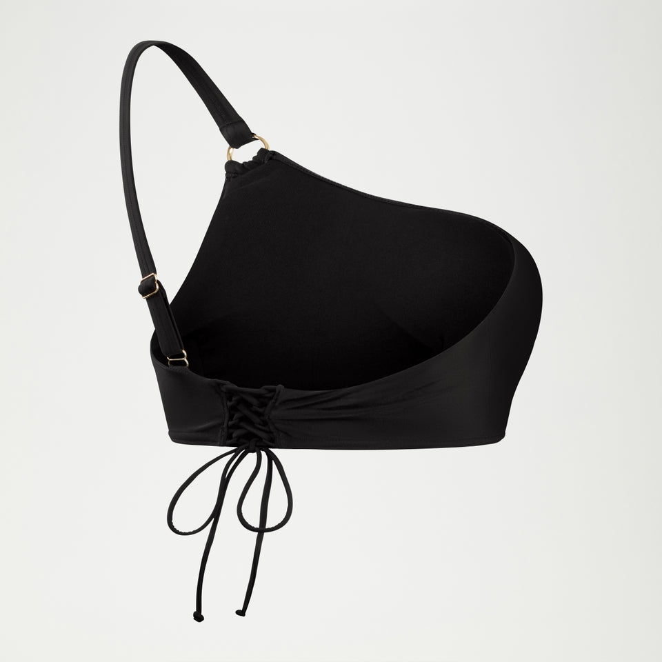 Shaping Asymmetric Bikini Top Black | Speedo