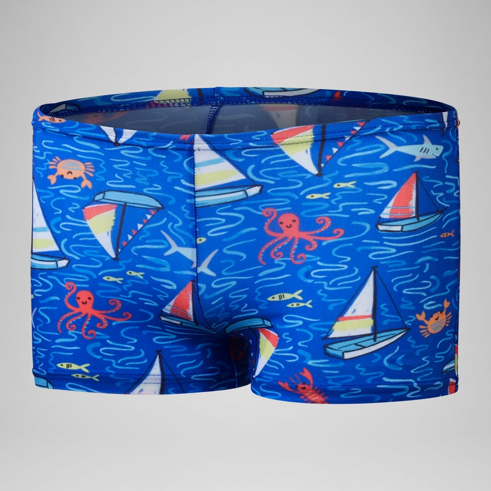 Boys Digital Short Sleeve Rash Top Set Red/Blue | Speedo