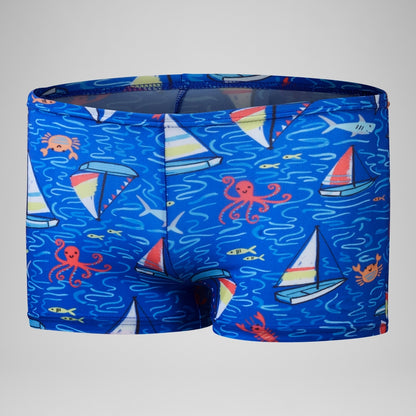 Boys Digital Short Sleeve Rash Top Set Red/Blue | Speedo