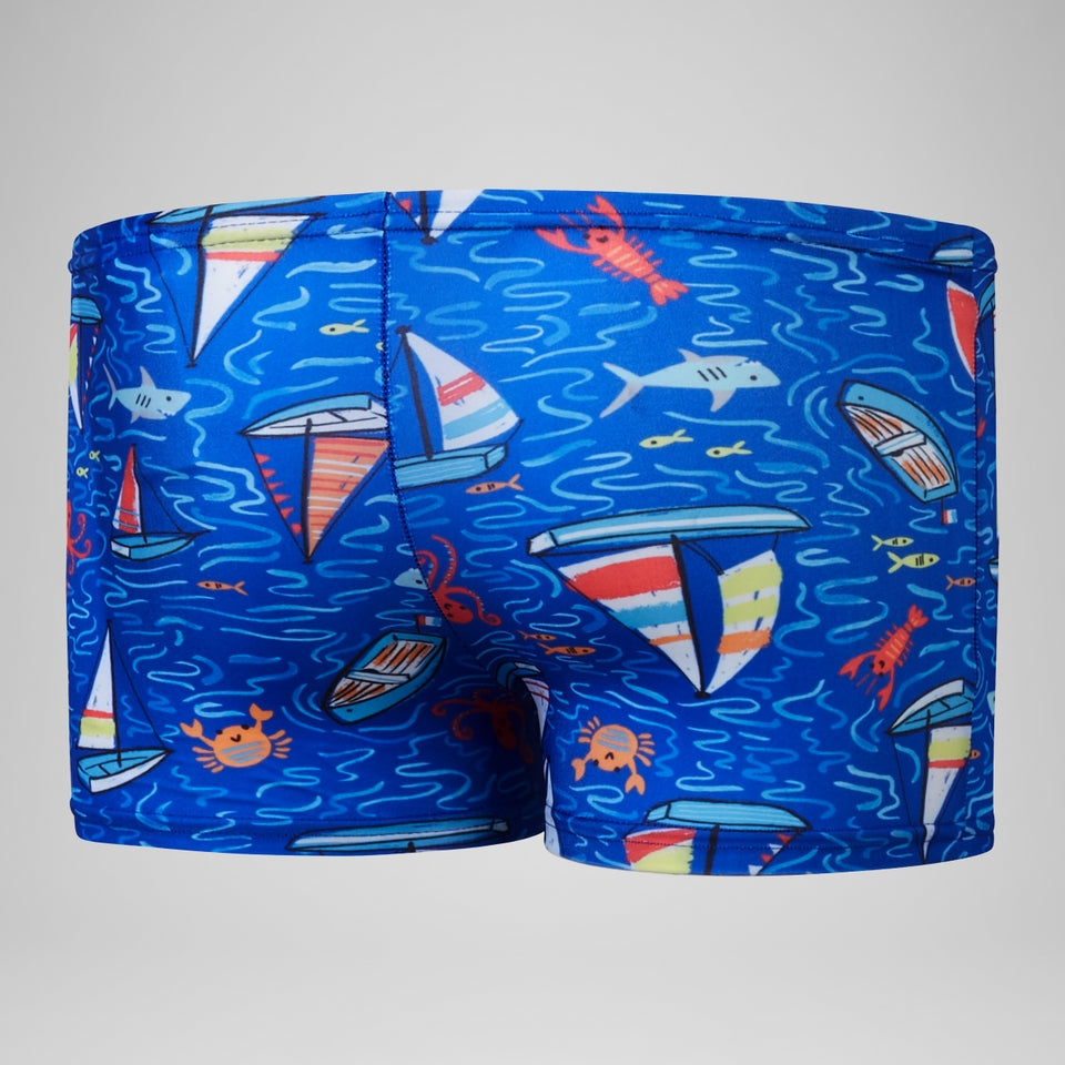 Boys Digital Short Sleeve Rash Top Set Red/Blue | Speedo