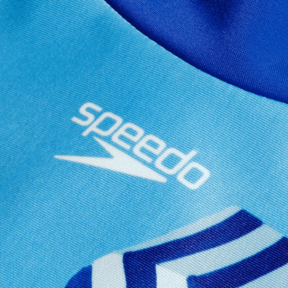 Girls Digital Long Sleeve Rash Top Pink/Blue | Speedo
