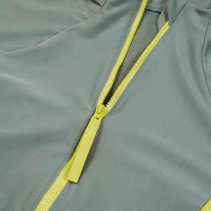 Long Sleeve Zip Colourblock Swimsuit Green | Speedo