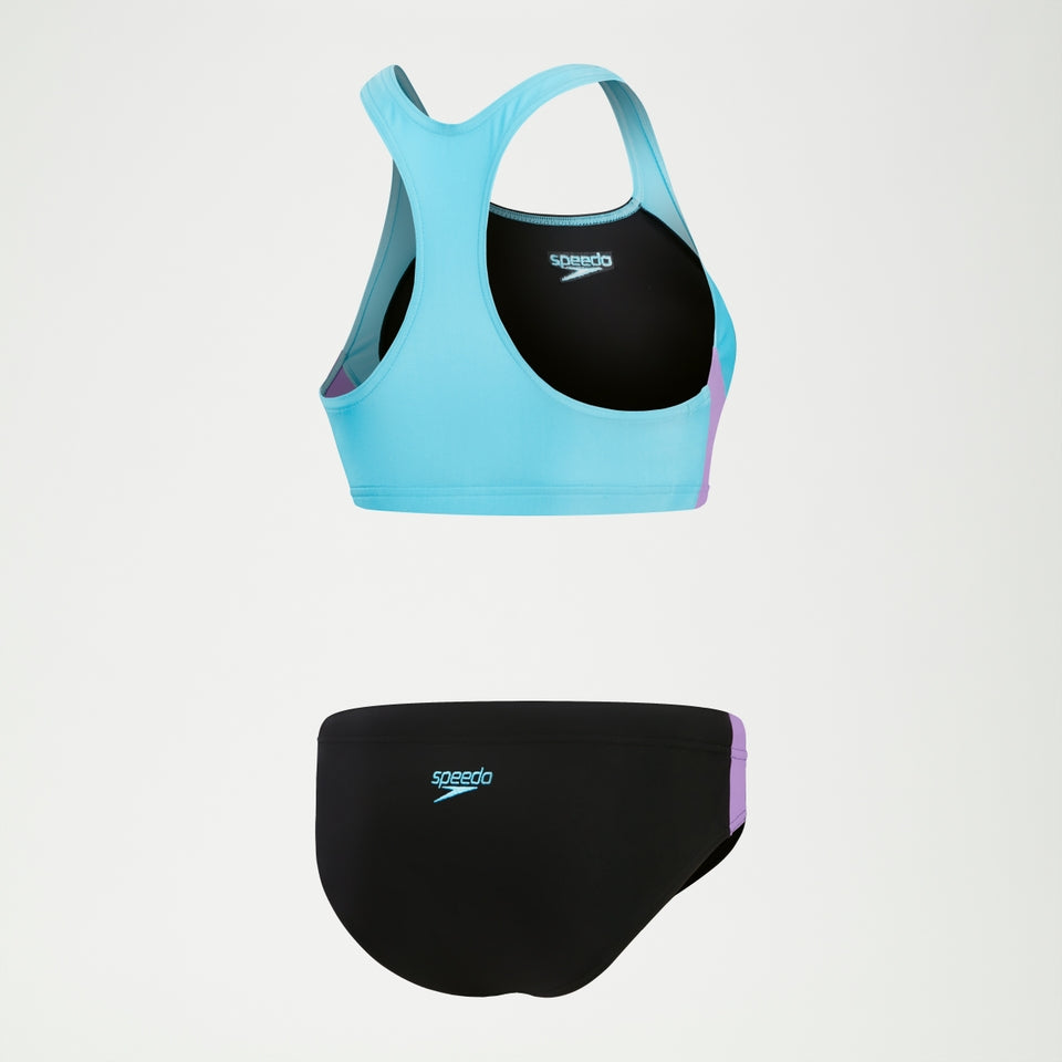 Colourblock Splice Bikini Black/Purple | Speedo
