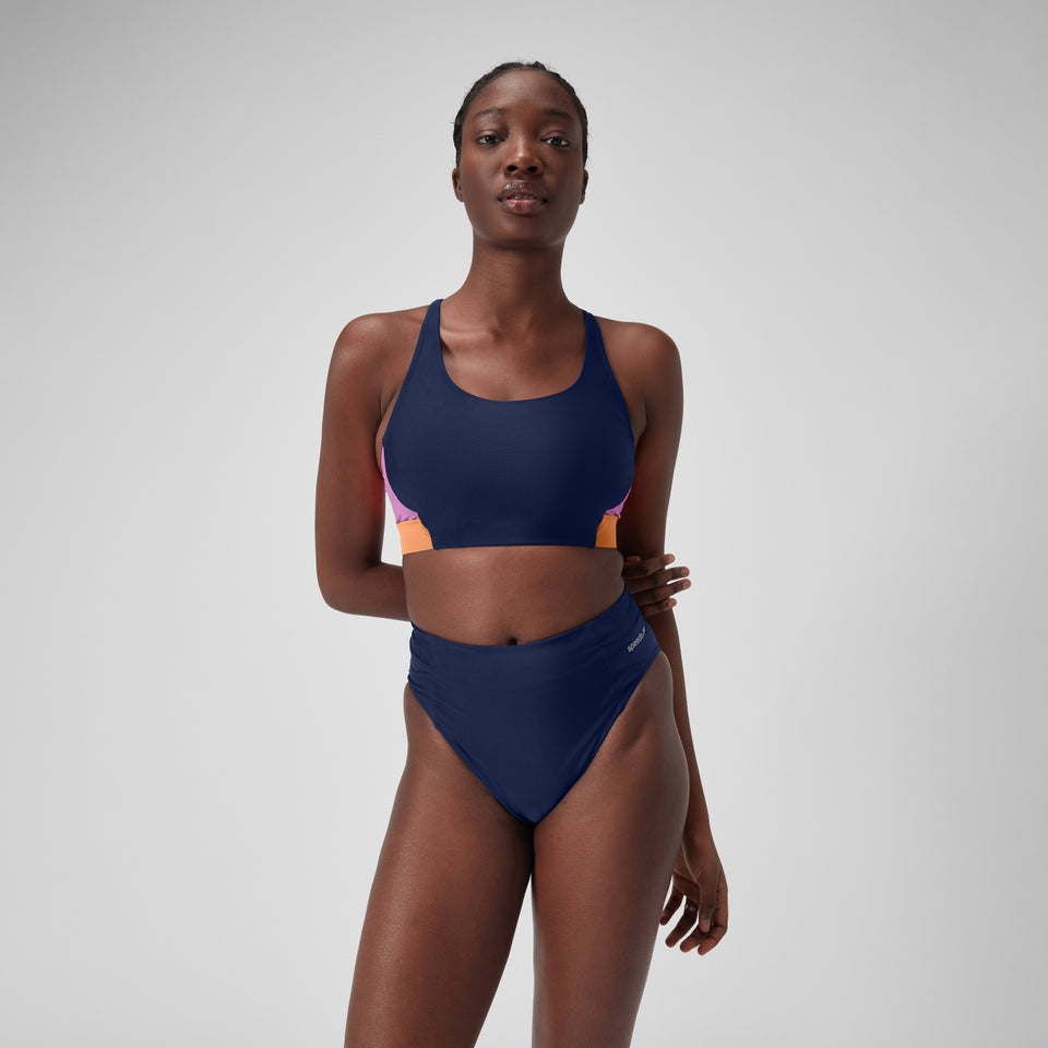 Colourblock Bikini Top Blue | Speedo