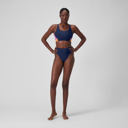 Colourblock Bikini Top Blue | Speedo