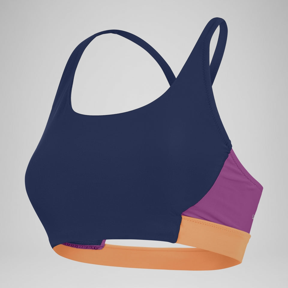 Colourblock Bikini Top Blue | Speedo