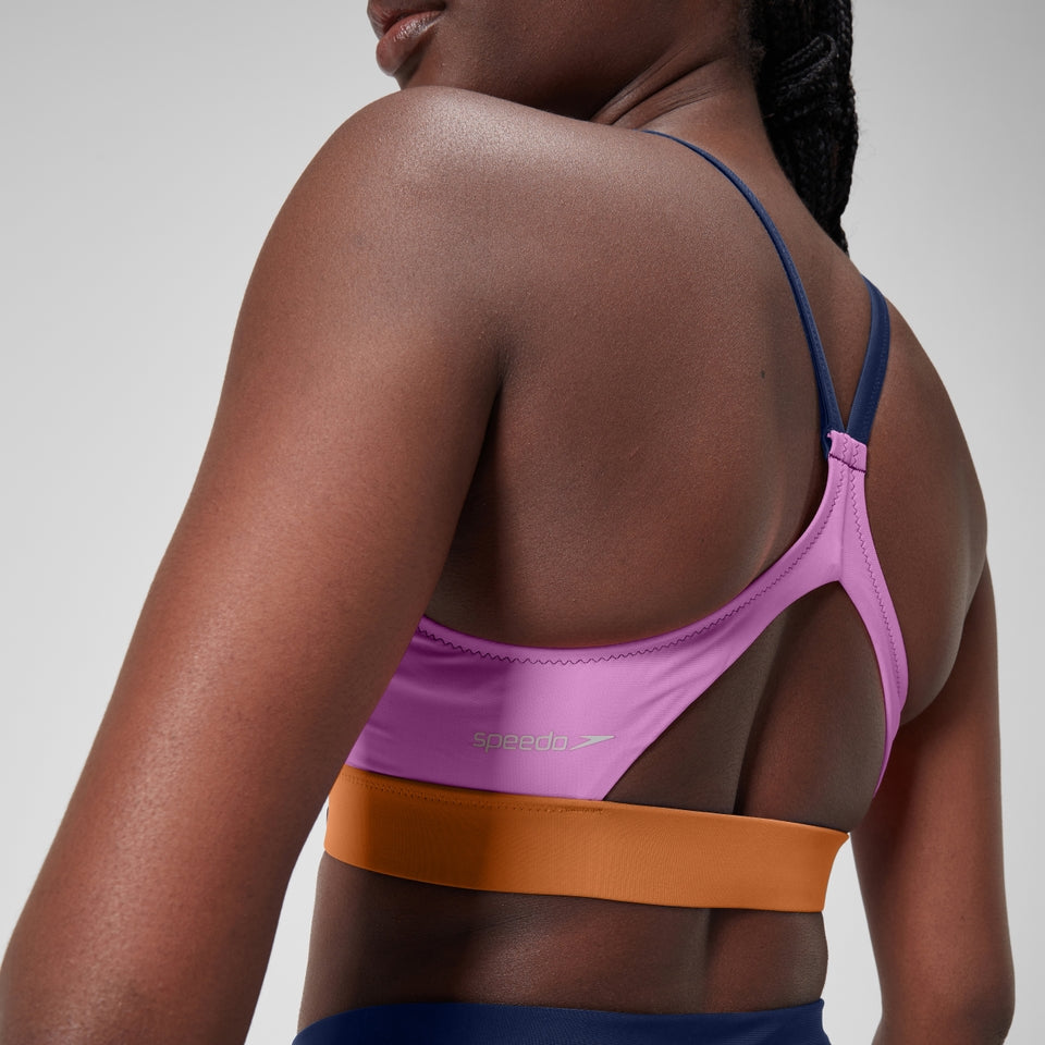 Colourblock Bikini Top Blue | Speedo