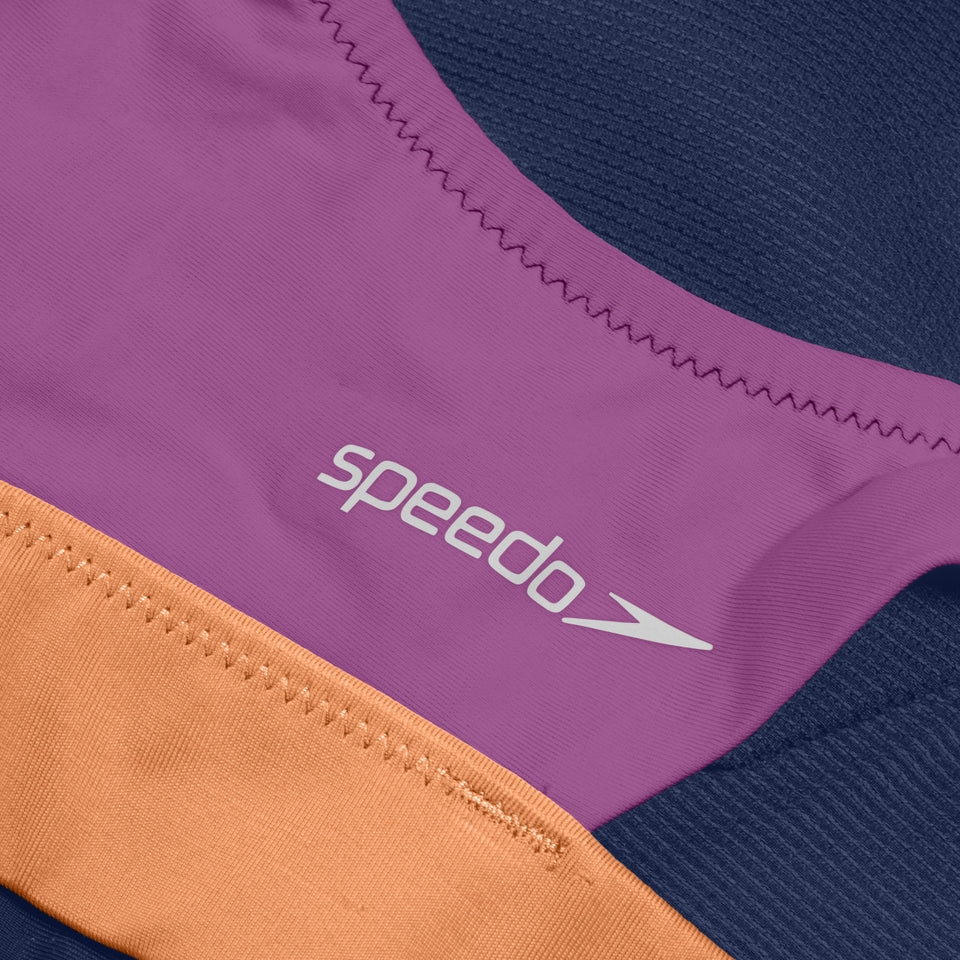 Colourblock Bikini Top Blue | Speedo