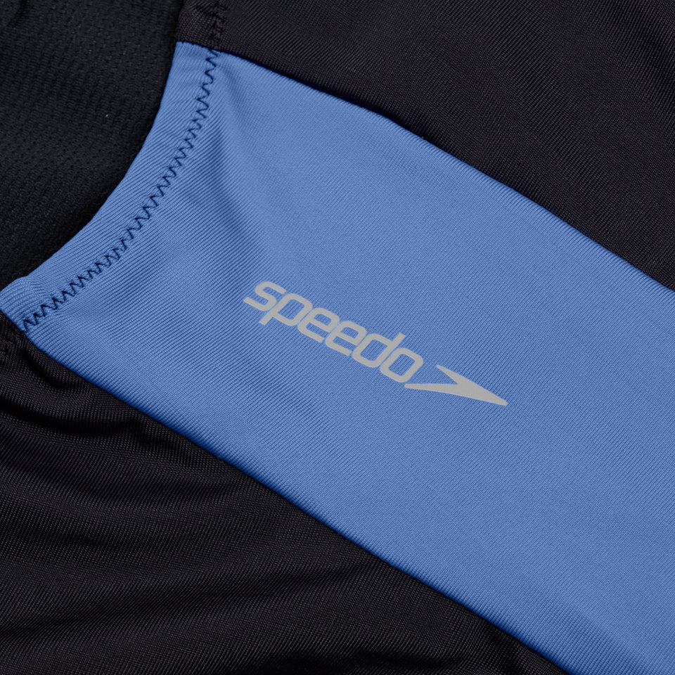 Colourblock Zip Swimsuit Black/Red | Speedo