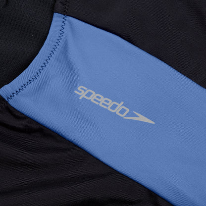Colourblock Zip Swimsuit Black/Red | Speedo