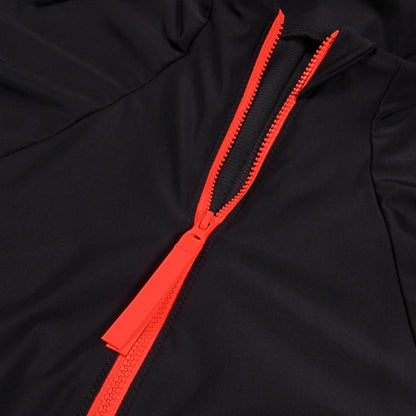 Colourblock Long Sleeve Zip Swimsuit Black/Red | Speedo