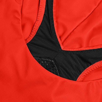 Solid Scoop with Mesh Swimsuit Red | Speedo